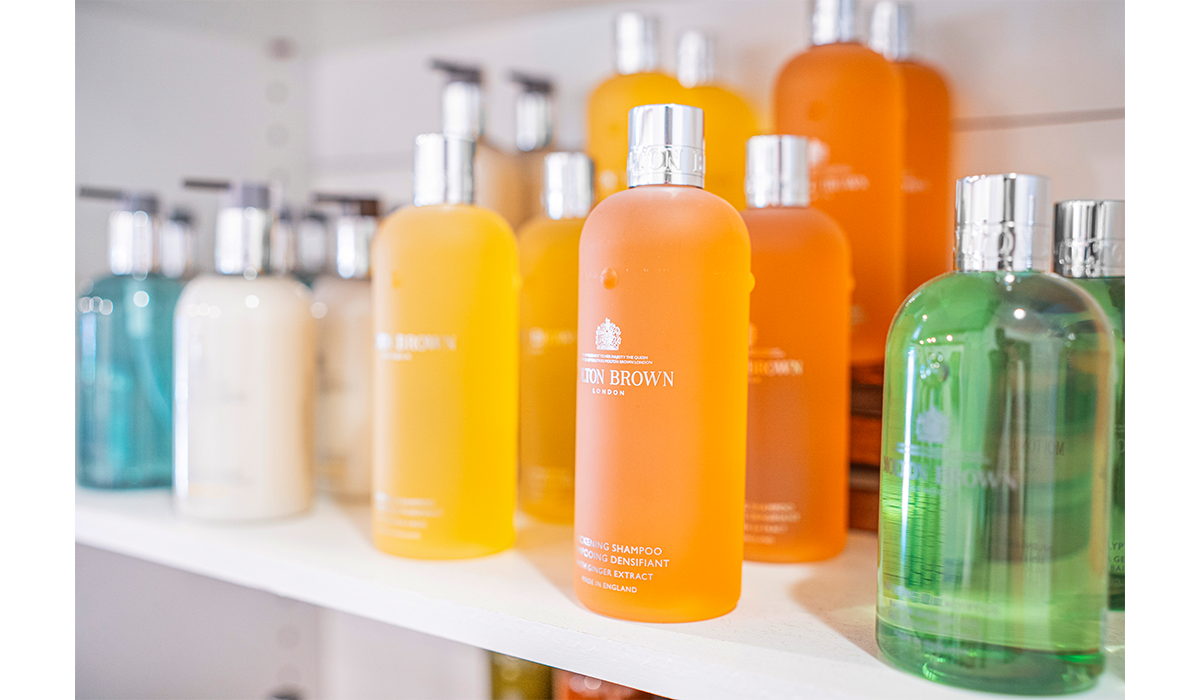 We proudly offer Molton Brown London luxury bath and beauty products.